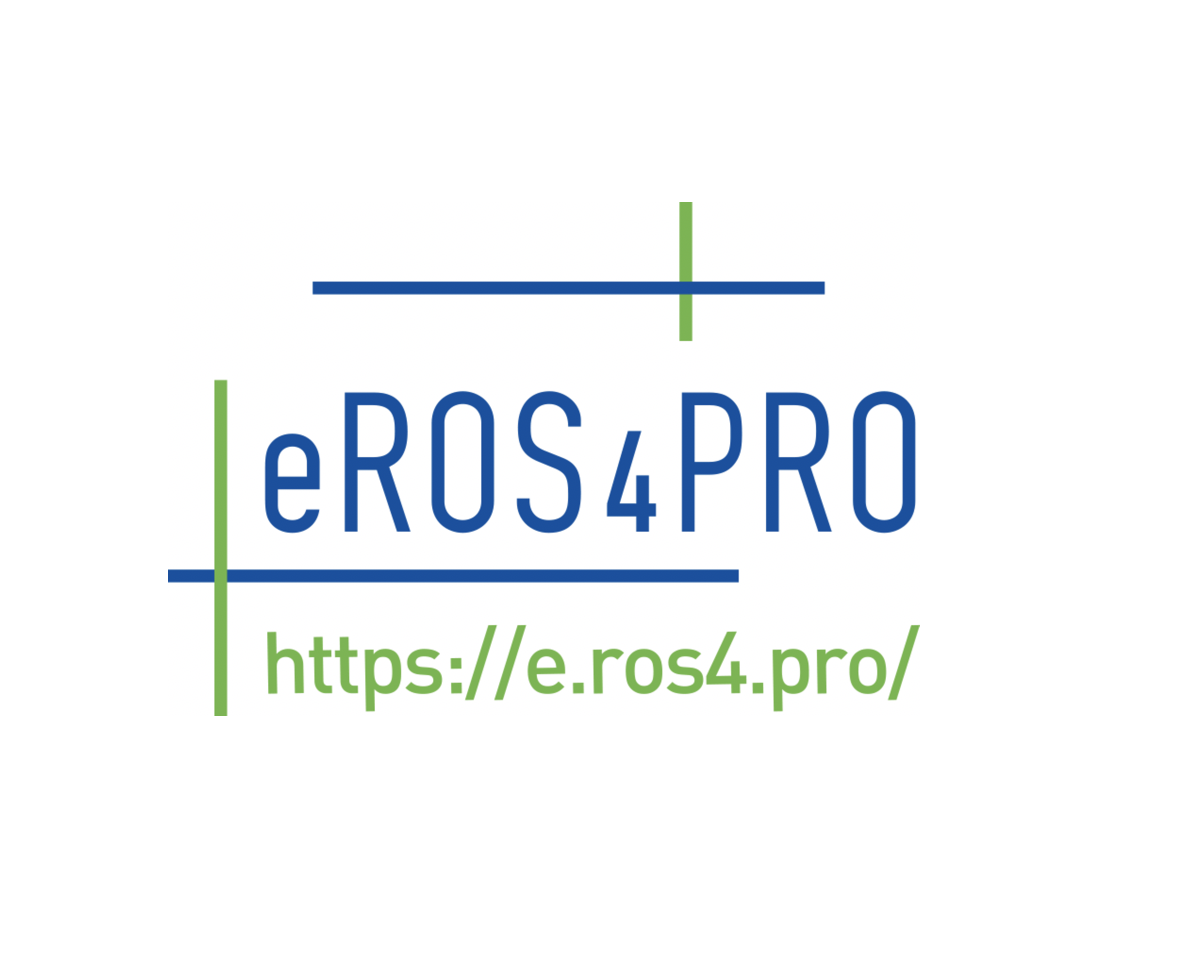 Logo du projet eROS4PRO, site de E-Learning à portée européenne de robotique Open Source